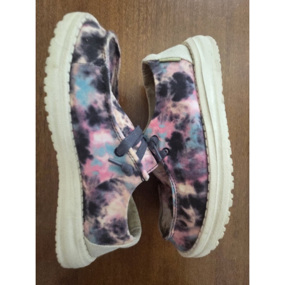 Hey Dude Tie Dye Womens 6‎ Navy Blue Pink Orange Sky Blue - Picture 5 of 11
